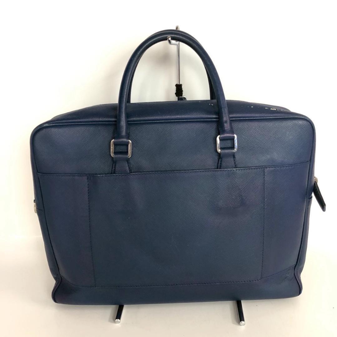 PRADA プラダ ビジネスバッグ ブルー メンズ ブランド - メルカリ