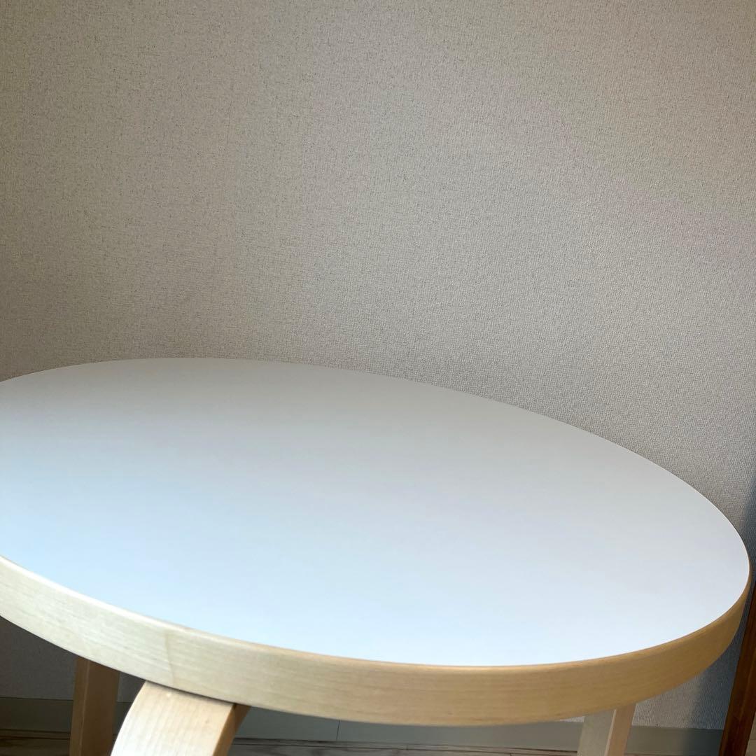qoo726様 専用】artek テーブル 90B（d. 75）ホワイト - メルカリ