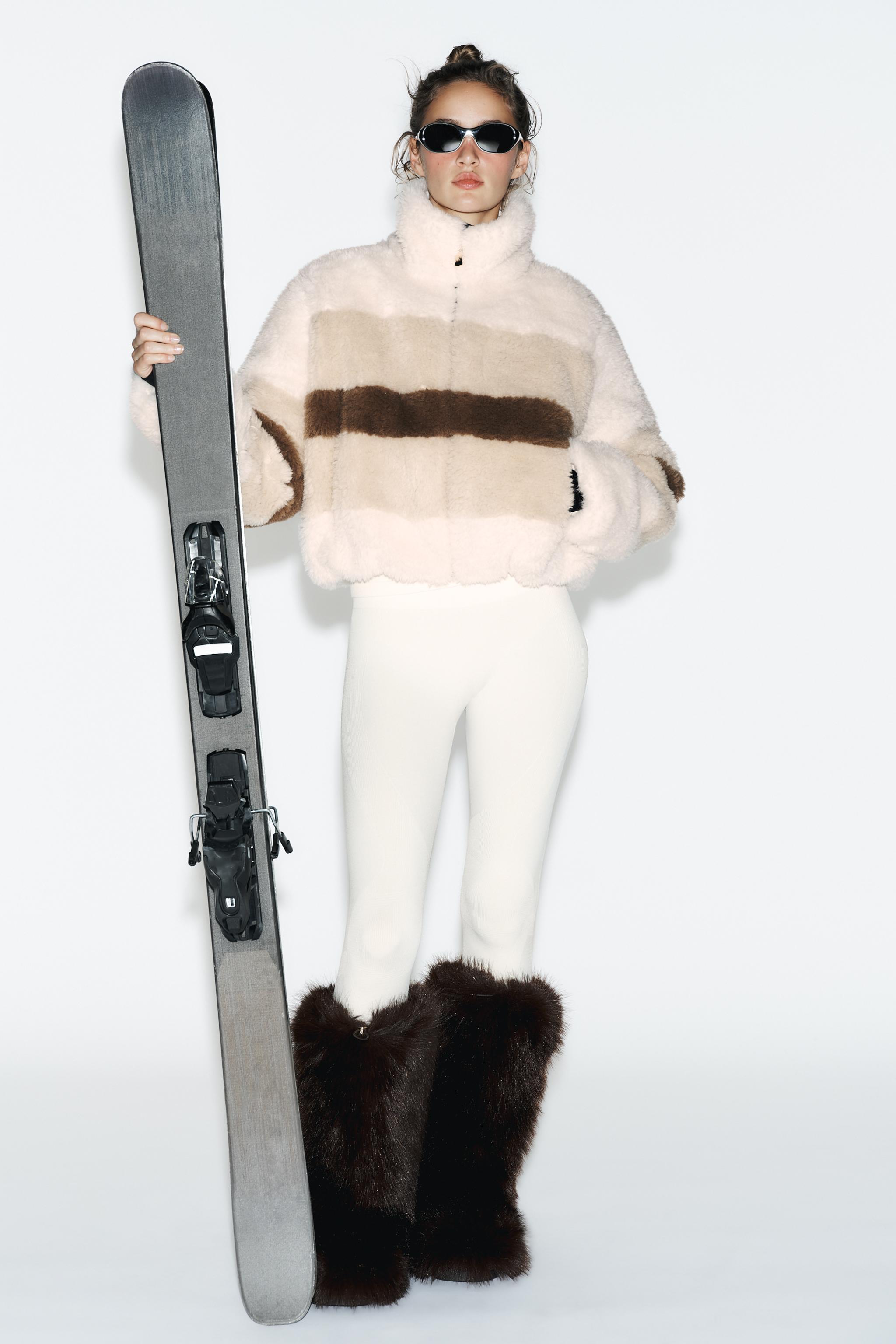 FAUX FUR BOOTS SKI COLLECTION - Brown | ZARA Spain