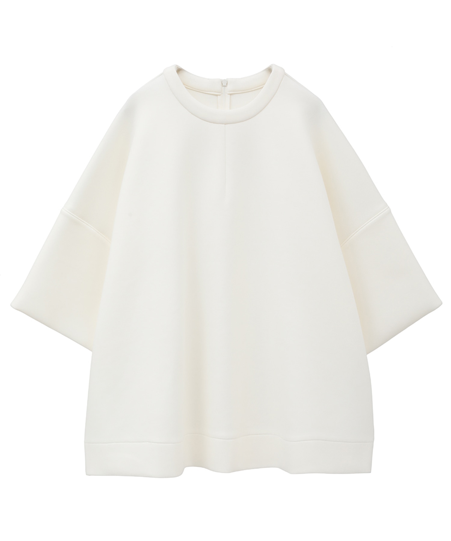 BULKY LINE HALF SLEEVE TOPS(1 WHITE): CLANE: WOMENS｜ STUDIOUS