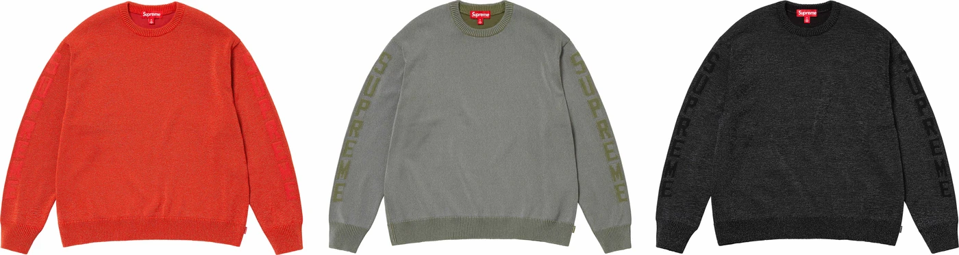 Reflective Sweater | Supreme 24ss